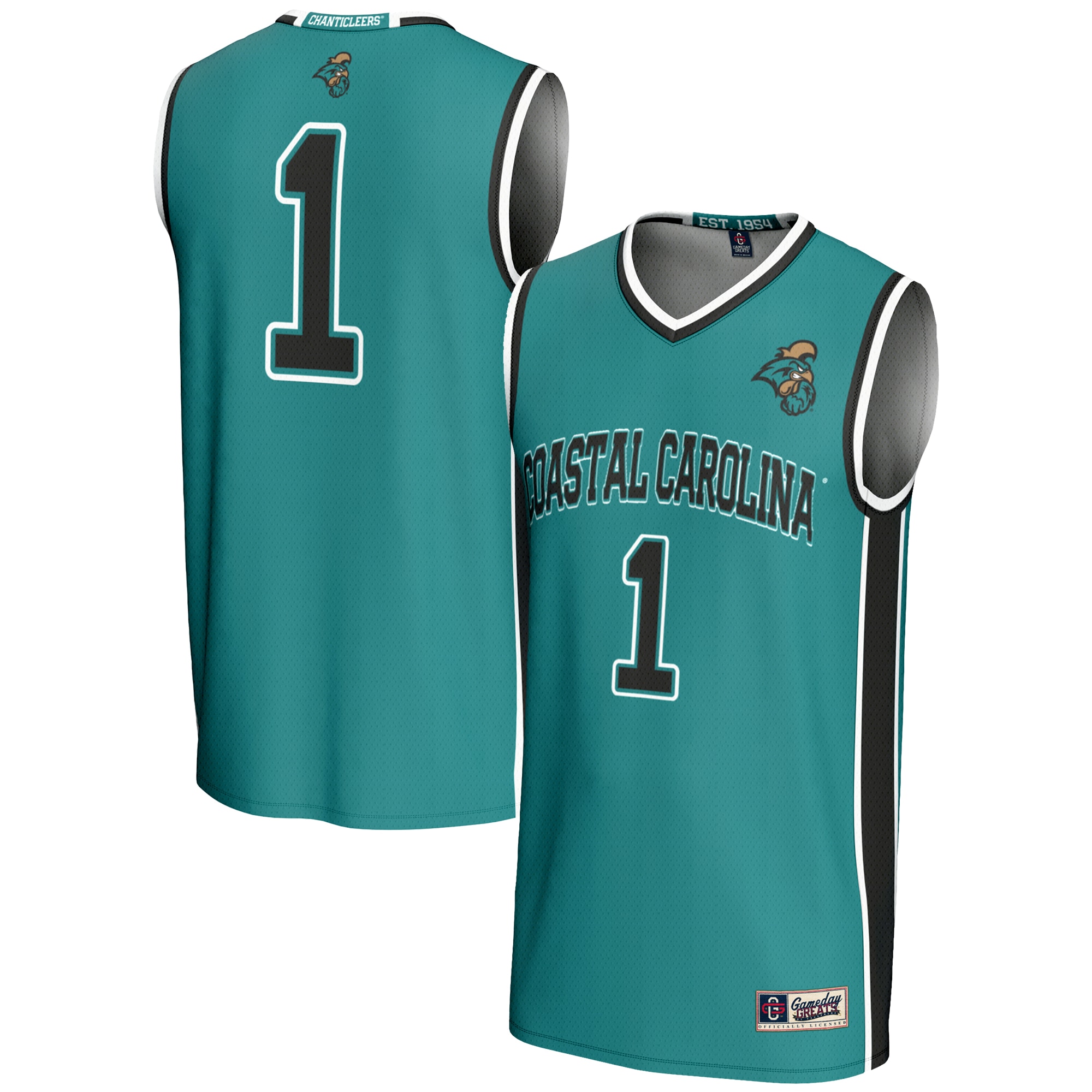 [NJP] Coastal Carolina Chanticleers GameDay Greats Lightweight Basketball Jersey - Light Blue