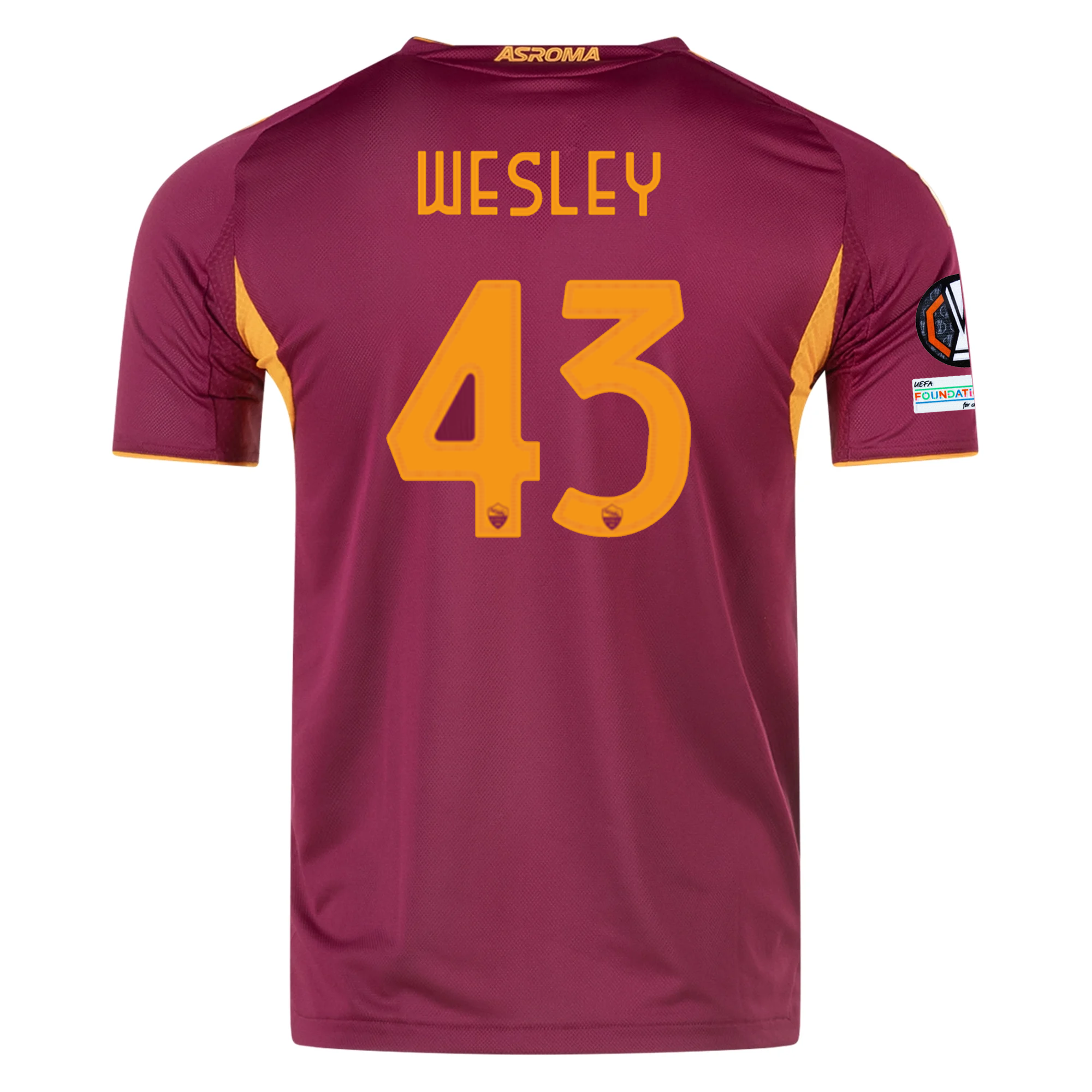 AS Roma Patches 2025-2026 UEL Home Jersey – Authentic Shirt