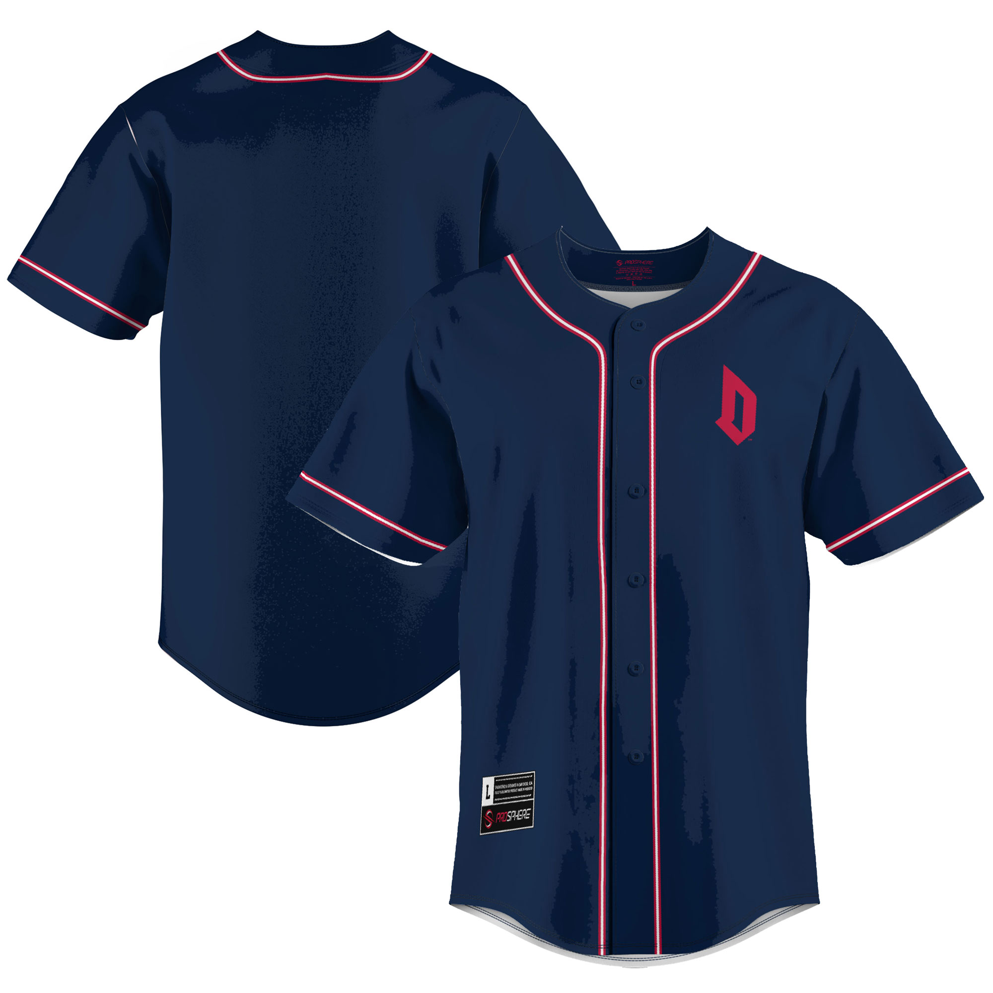 [NJP] Women's Duquesne Dukes GameDay Greats Lightweight Baseball Jersey - Blue