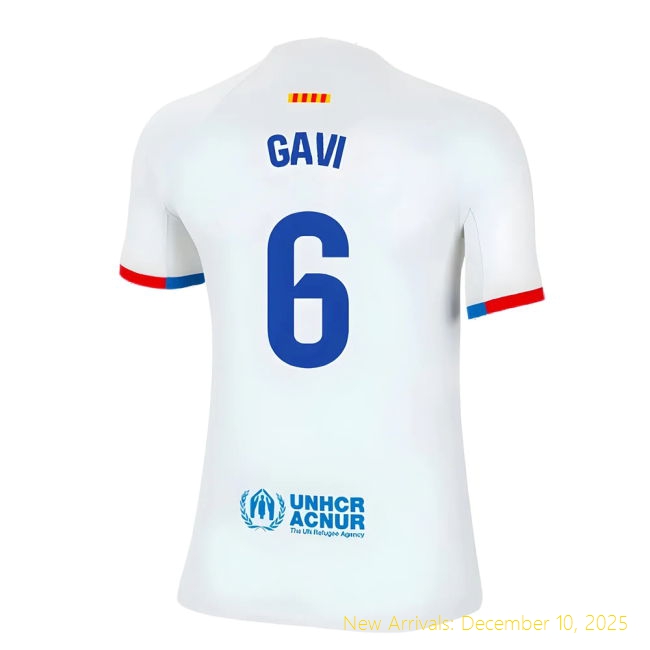 2023-2024 Barcelona Away Shirt - Official Kit (Gavi 6) - Kids Color...