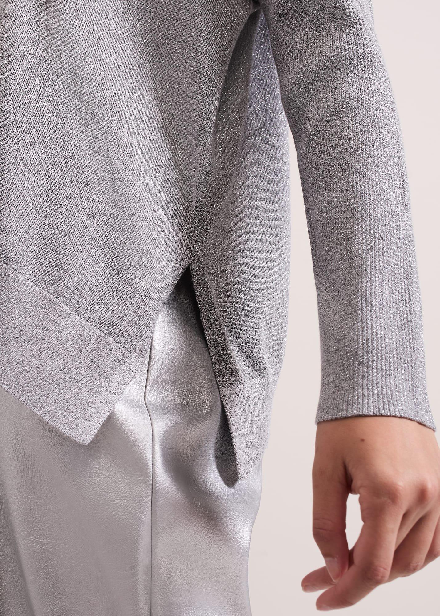 Sofia Silver Shimmer Asymetric Jumper