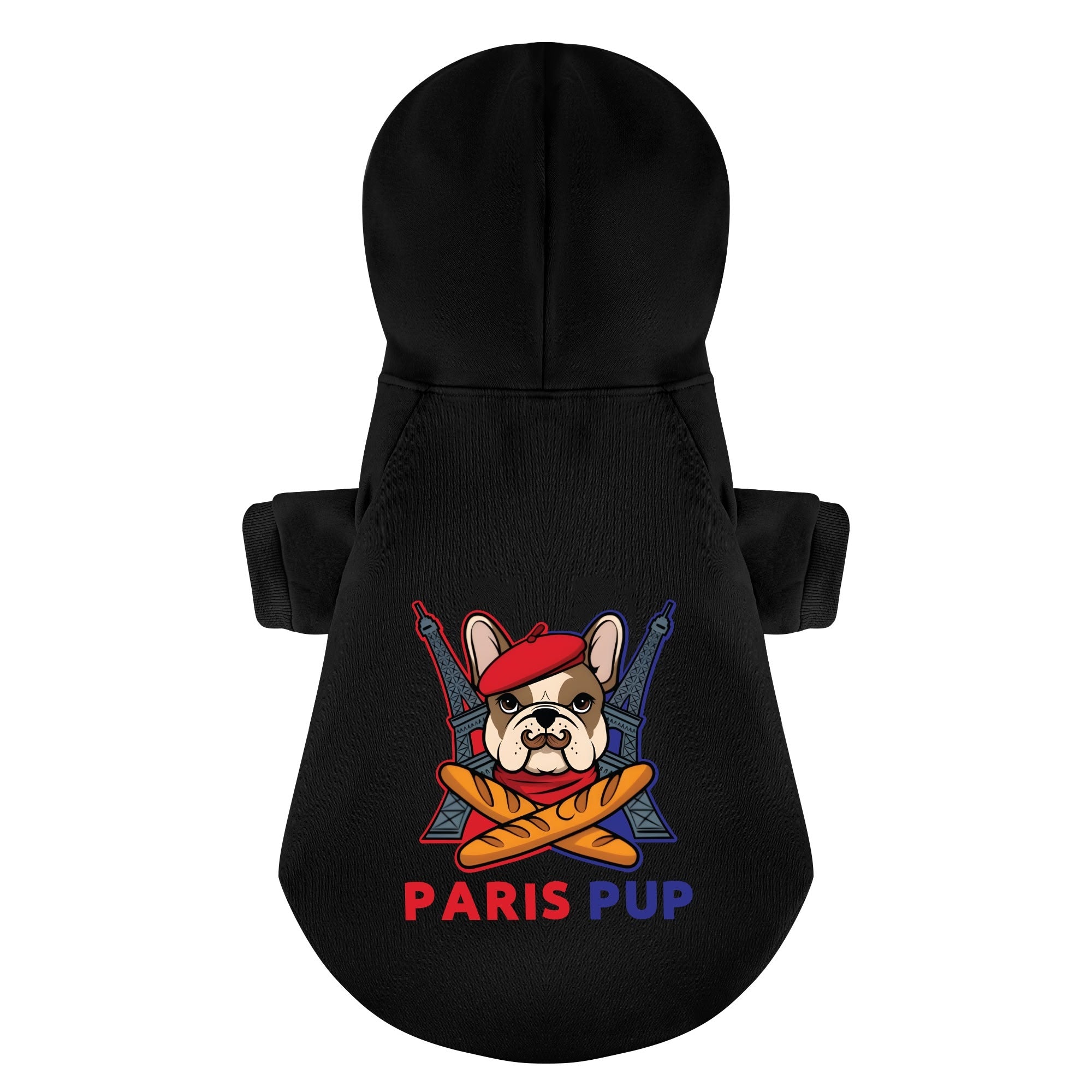 Street-Ready Paris Pup - Personalized French Bulldog Hoodies With Fun...