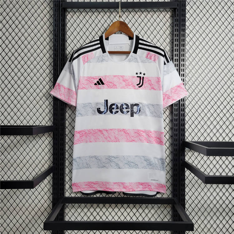 2324 Juventus Football Shirt Away White Soccer Jersey Shirt -