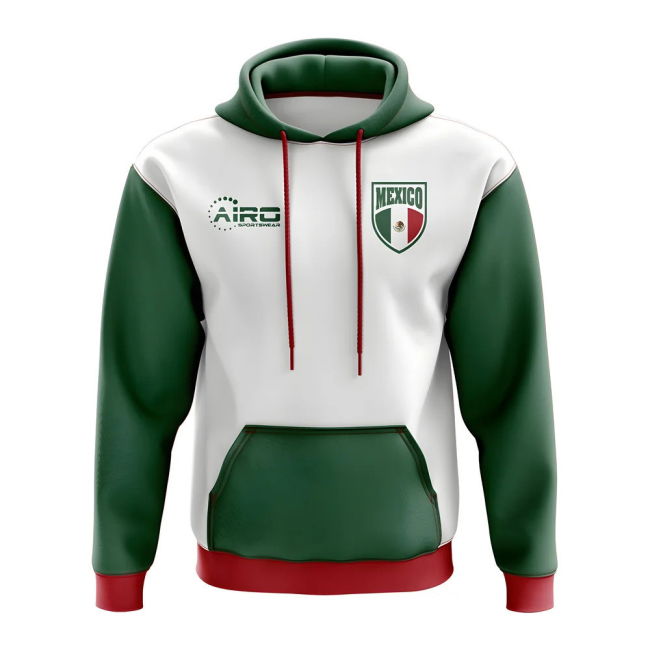Exclusive-Design Mexico Concept Country Football Hoody (White)