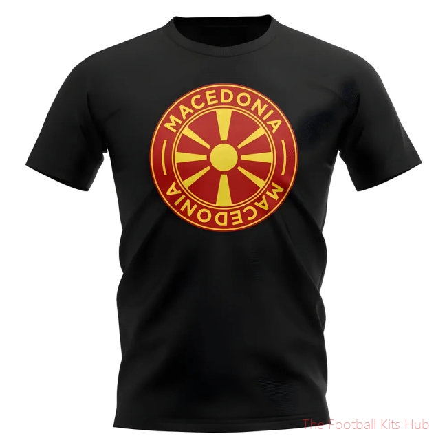 Macedonia Football Badge T-Shirt (Black)