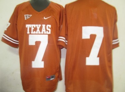Men's UT Longhorns Orange 2024 alternate jersey Garrett Gilbert #7