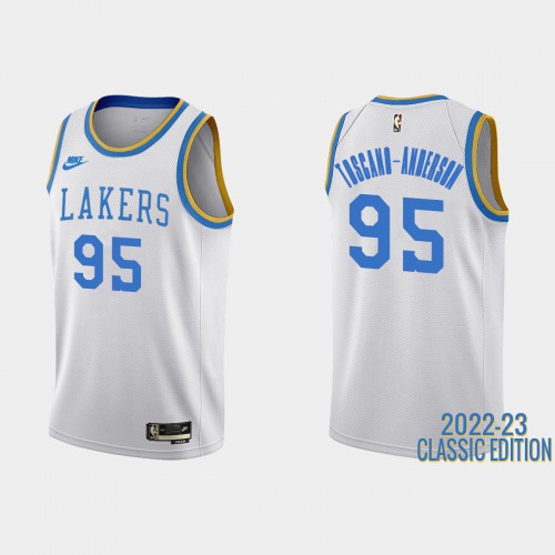 Nike Lakers White Angeles Lakers #95 Jersey - Budget-Friendly