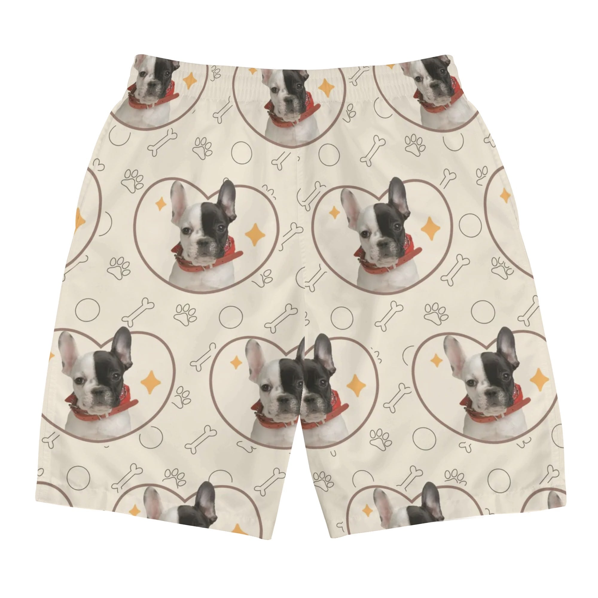 French Bulldog Lover Custom Mens All Over Print Shorts With French