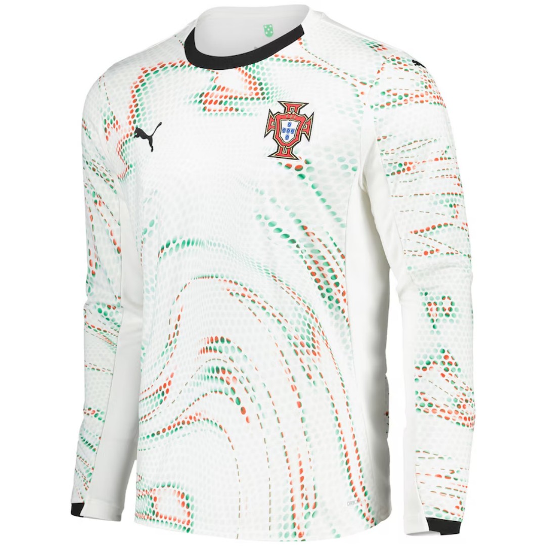 Authentic Portugal 2025 Away Long Sleeve Football Shirt