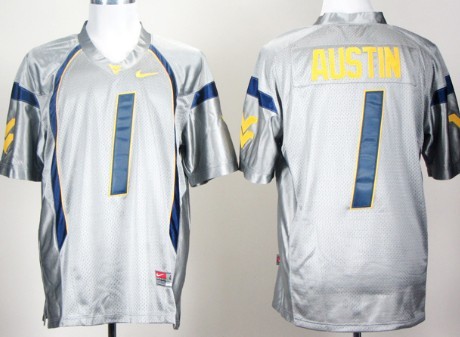 Men's None Tavon Austin #1 game jersey Gray 2024 home jersey Jersey