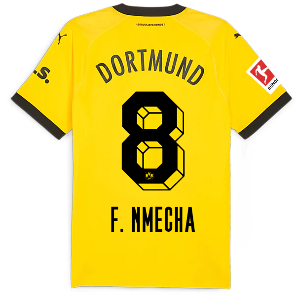 Borussia Dortmund Patch 2023-2024 Bun Home Jersey – Authentic Shirt