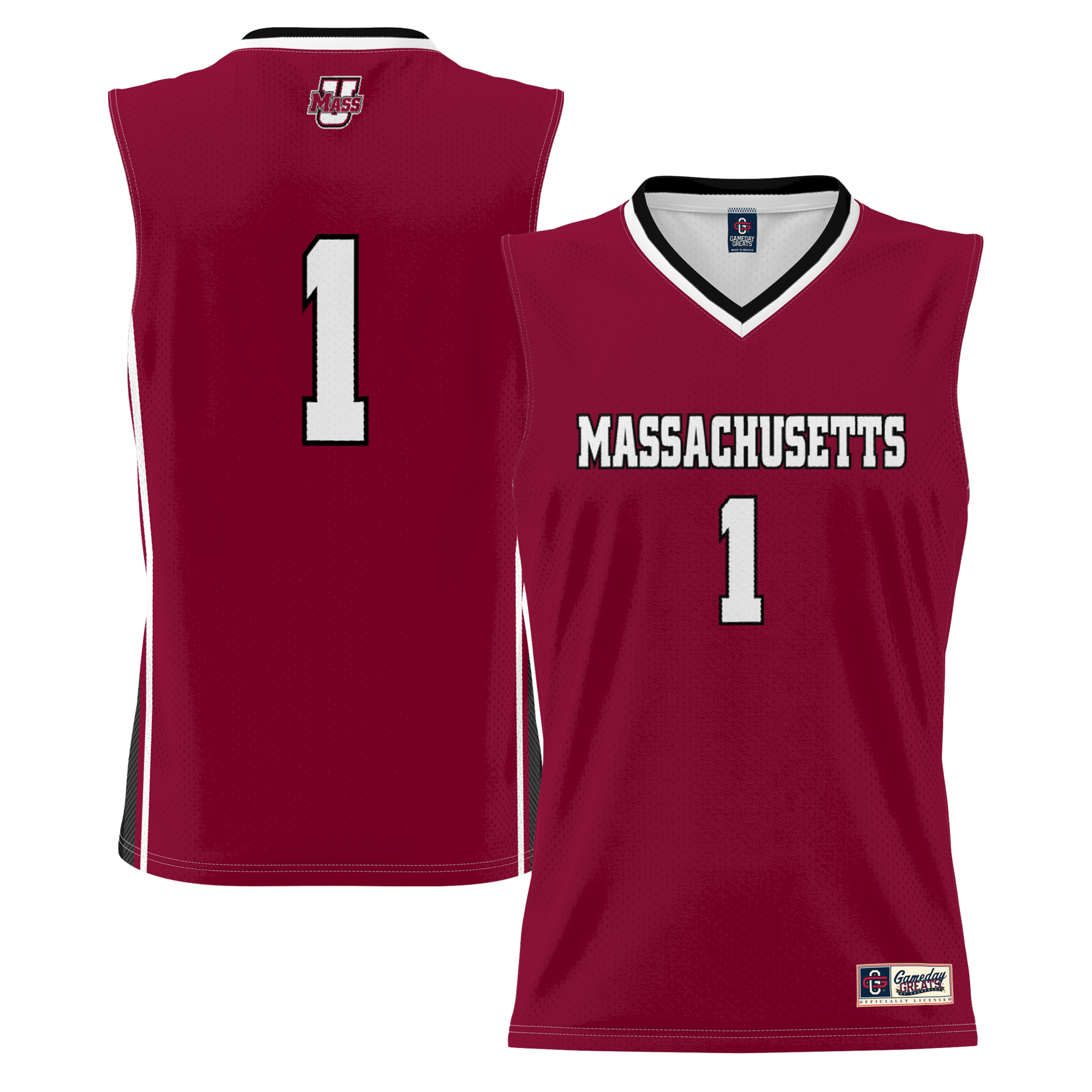 [NJP] UMass Minutemen GameDay Greats Youth Lightweight Basketball Jersey - Maroon