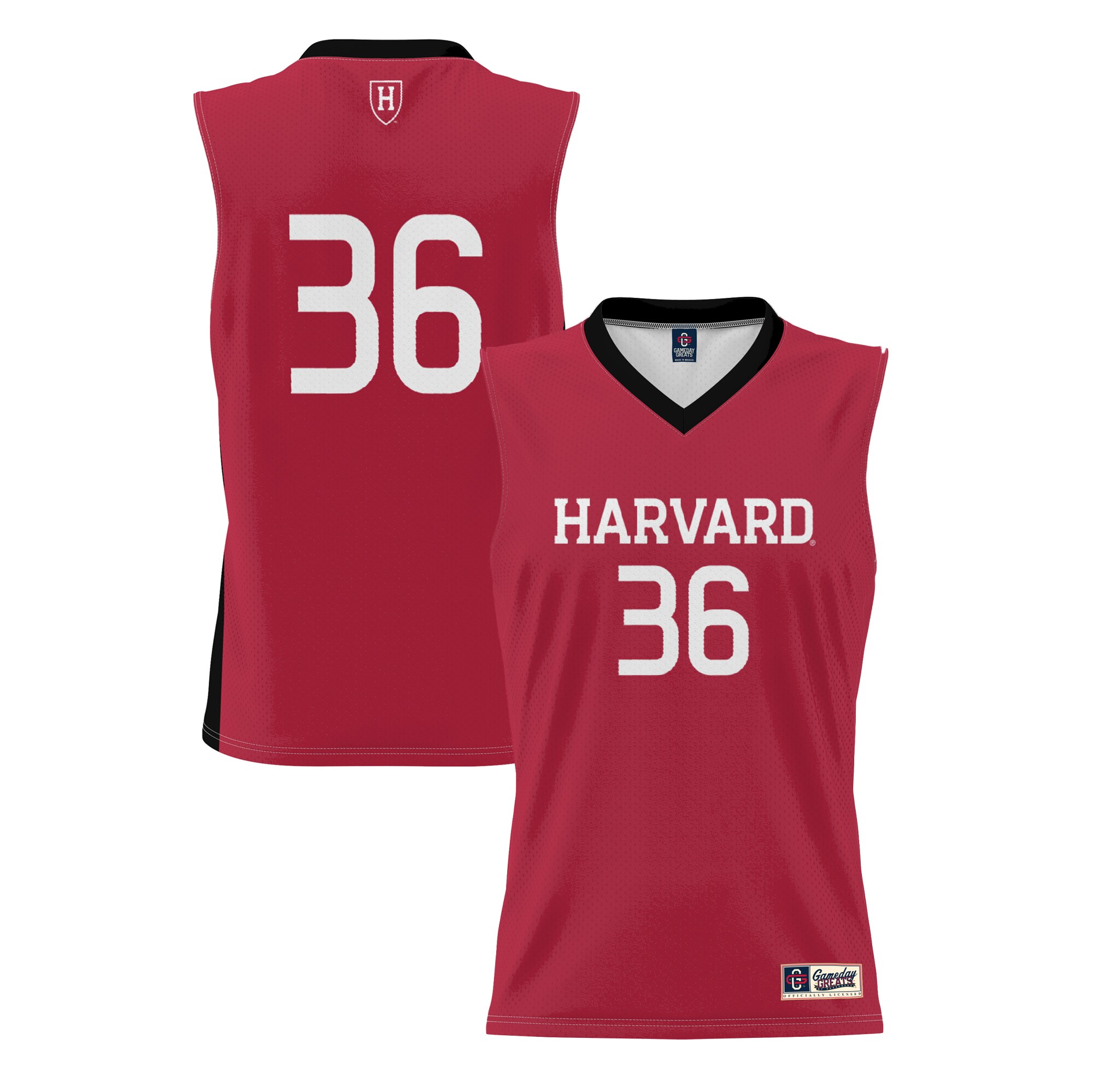 [DDG] Harvard Crimson GameDay Greats Lightweight Basketball Jersey - Crimson