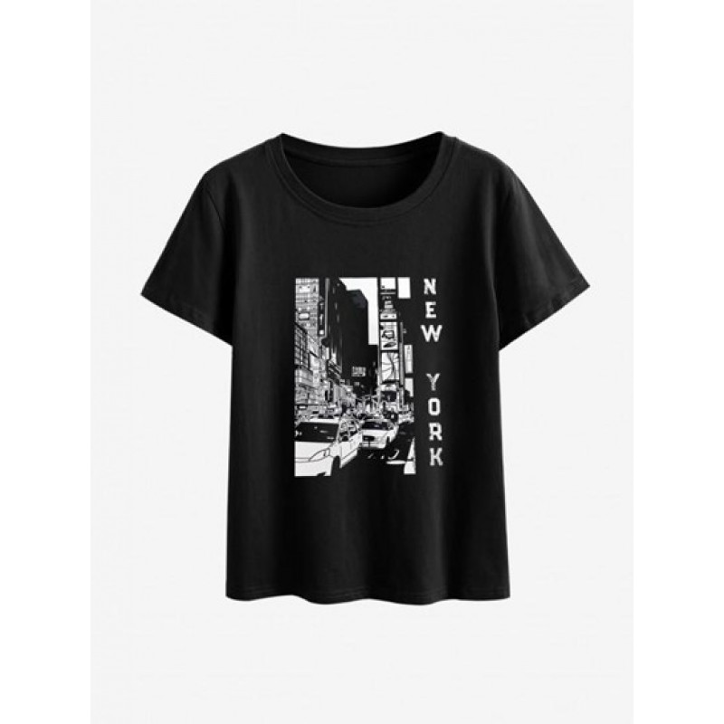 Car City Graphic Short Sleeve T Shirt IX3990
