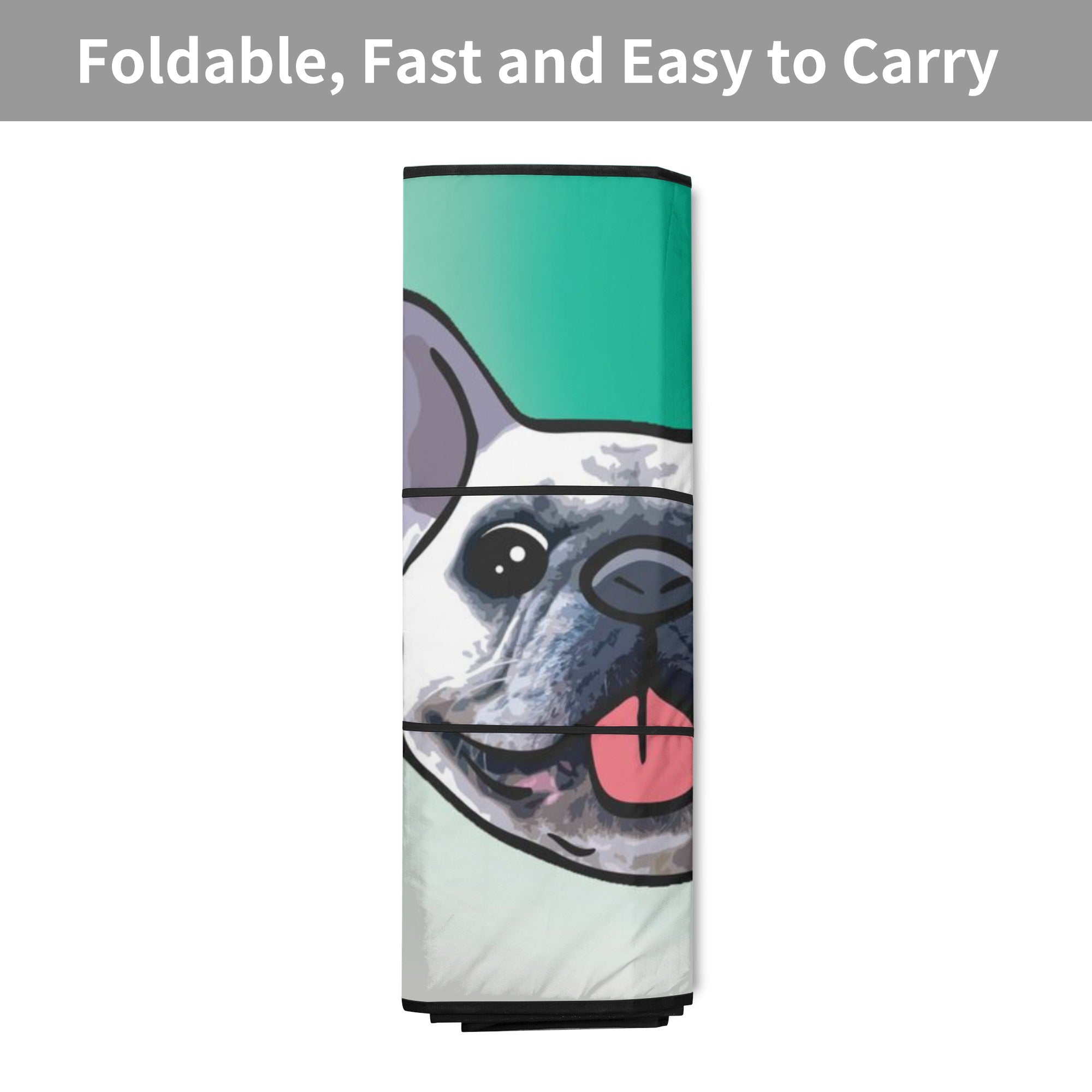 Shade With Frenchie's Name - Non-slip Car Auto Sun Shade Dog Supplies