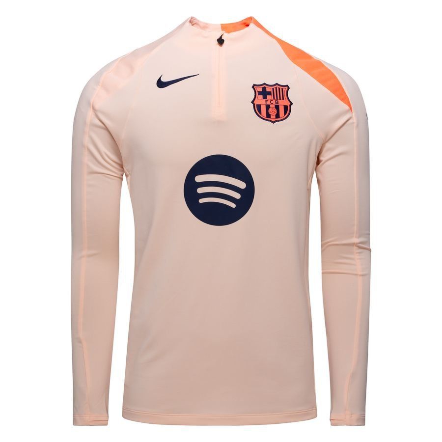 Barcelona Training Shirt Dri-FIT Strike Drill 3rd - Crimson Tint/Bright Mango/Midnight Navy