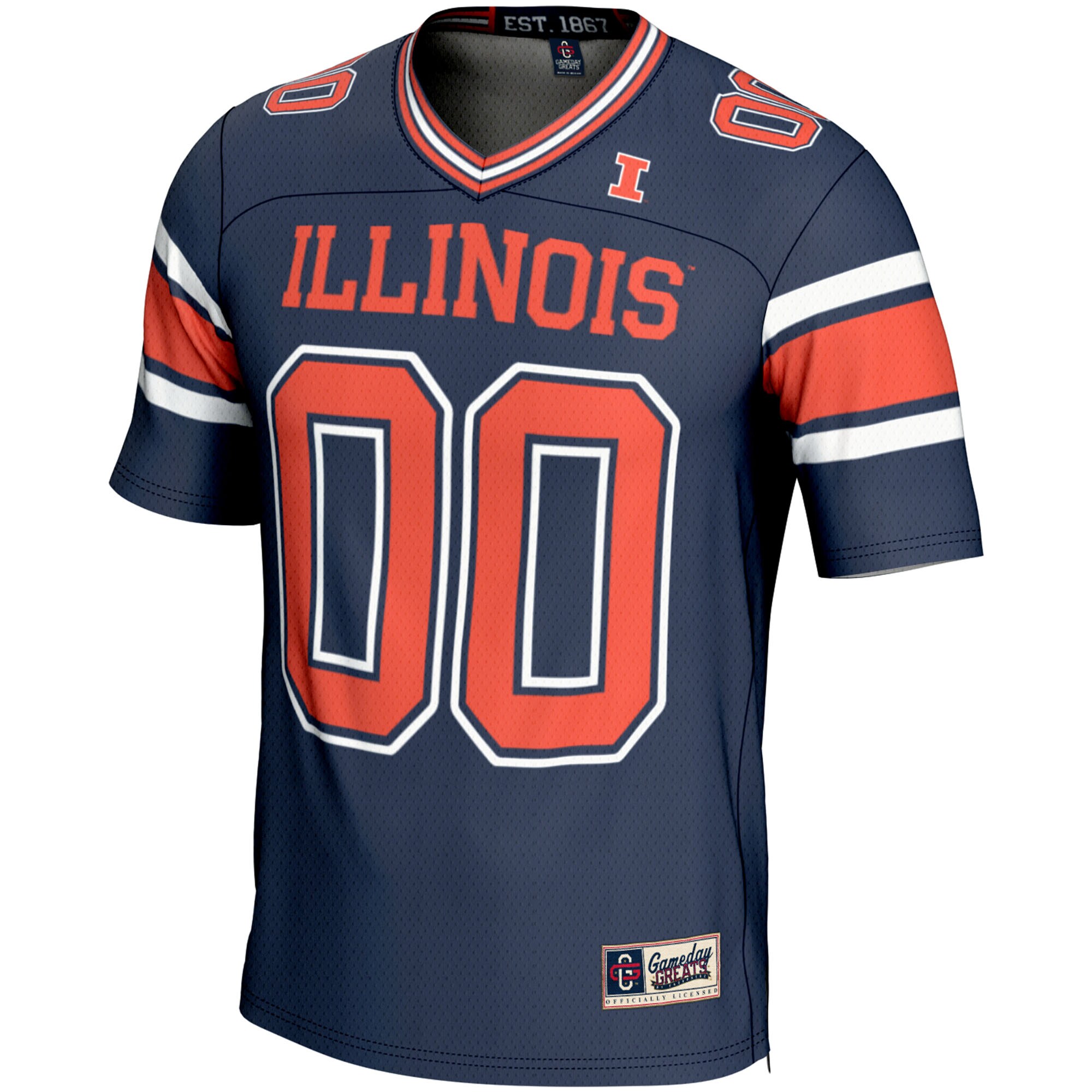 [DDG] Illinois Fighting Illini GameDay Greats Youth NIL Pick-A-Player Football Jersey - Navy