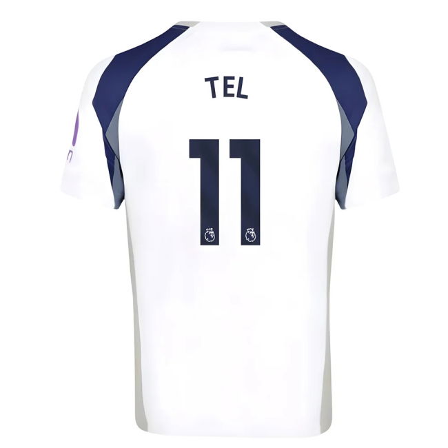 Pro Series Spurs Tottenham Hotspur Home Shirt Tel #11 2025-2026 Ca...