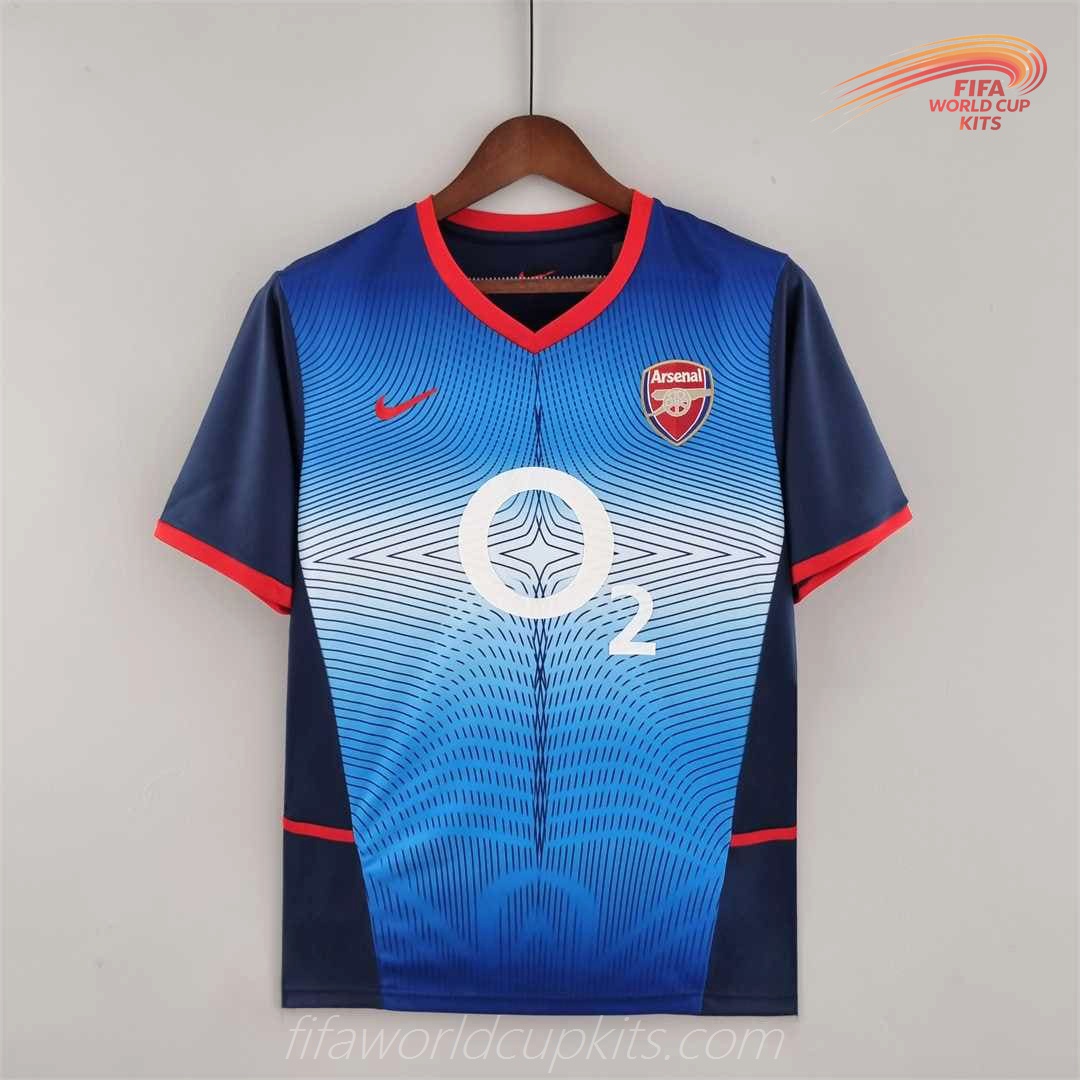 Arsenal 02-03 Away Blue Football Kit