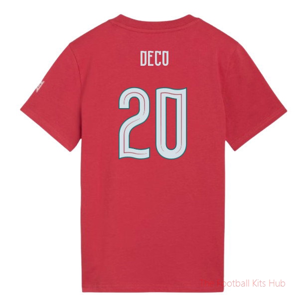 [JED] 2026/27 Portugal FtblCulture Tee (Red) - Kids (Deco 20)