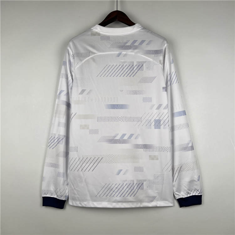 2324 Tottenham Hotspur Home White Long Sleeve Soccer Jersey Shirt -