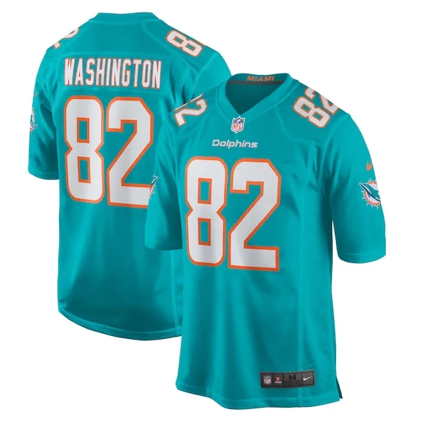 None Tahj Washington Game Jersey - Aqua | NFL Player Jersey | NFL Foot