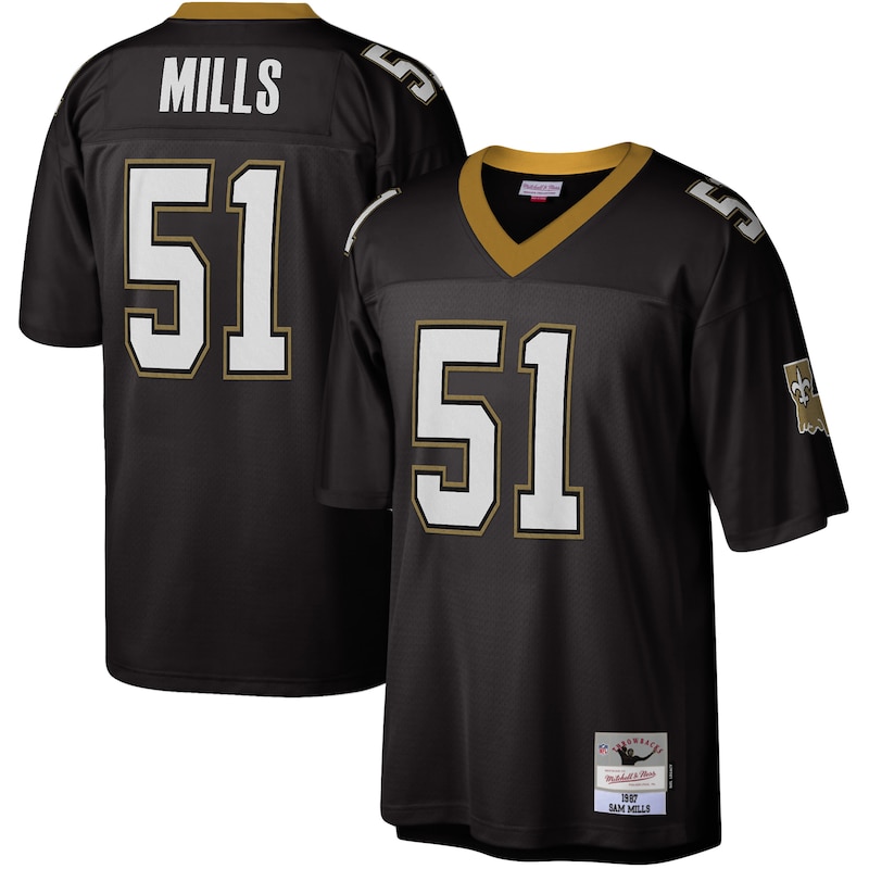 None Sam Mills Pro Bowl NO Saints Officially Licensed Jersey