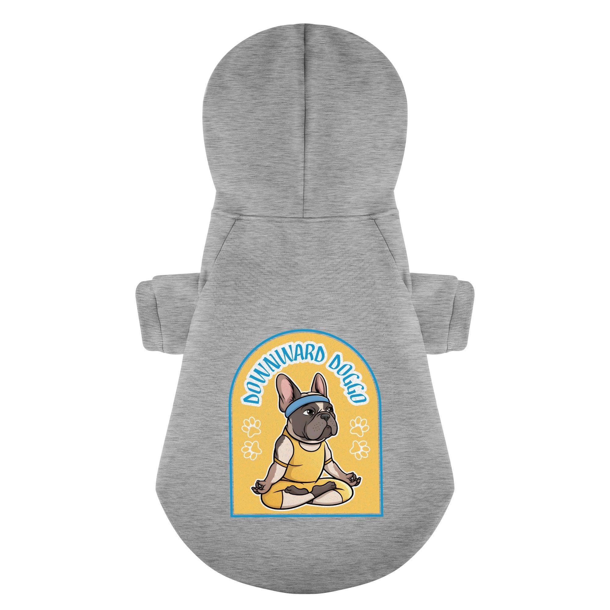 Durable Downward Doggo - Personalized French Bulldog Hoodies With Fun...
