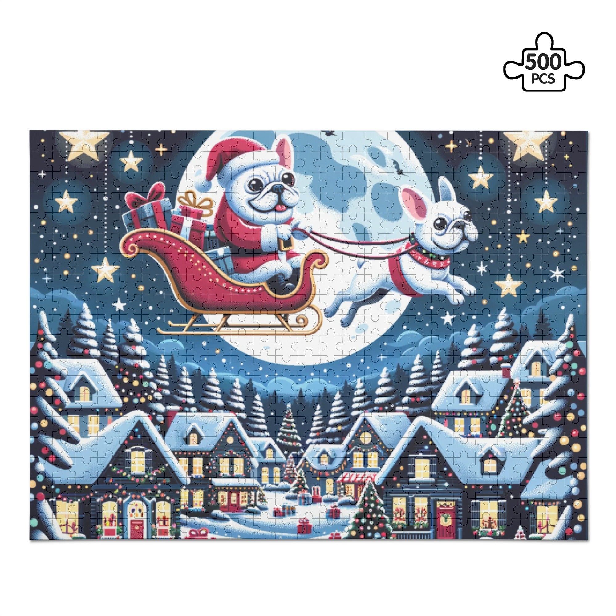 Cozy Street-Ready Holly - 500-piece Wooden Puzzle for Home Use