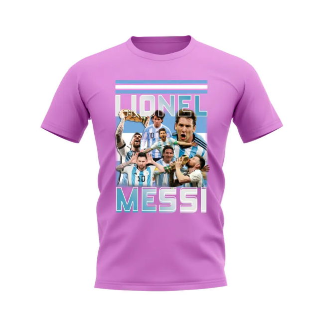 Aero-Dynamic Climate-Control Lionel Messi Bootleg T-Shirt (Pink)
