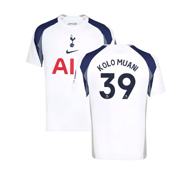 2025-2026 Tottenham Hotspur Home Jersey (Kolo Muani 39)