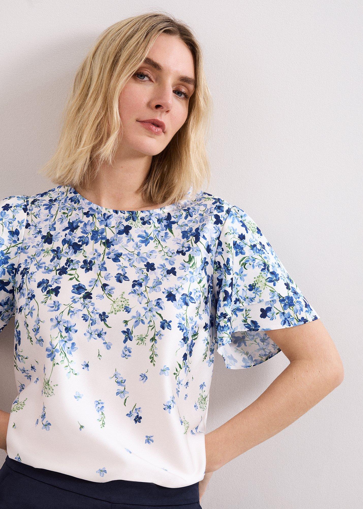 Rowan Floral Woven Front Top