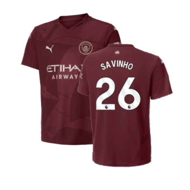 Man City 2024-20 Third Shirt Savinho #26 M S Kids