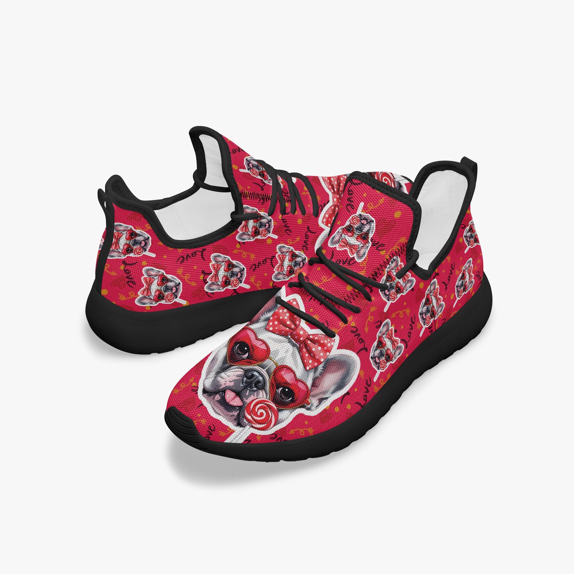 Premium Dove - Durable Classic Sneakers Frenchie Themed Wear