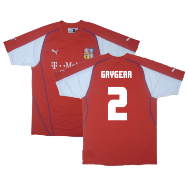 Premium Czech Republic 2003-2004 Home Jersey (Grygera 2)