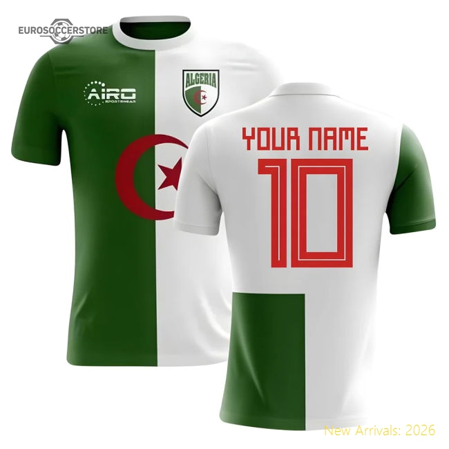 Algeria () Children 2025 Home Jersey Shirt Football Fan Apparel