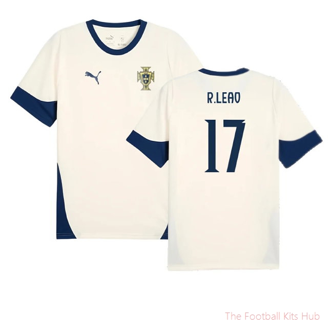 2025-2026 Portugal Training Jersey (Sugared Almond) (R.Leao 17)