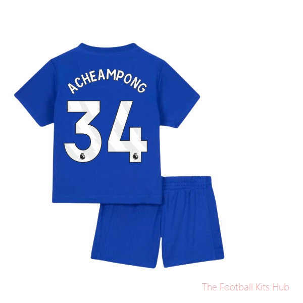 Chelsea Home Kit 2026-2027 Acheampong #34 Soccer Jersey