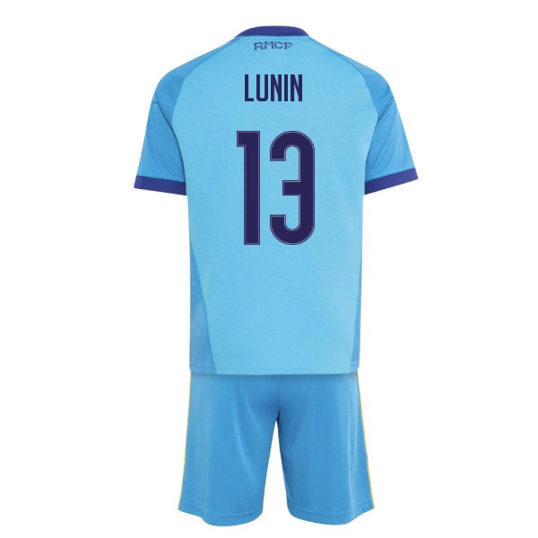 2026-2027 Real Madrid Away Goalkeeper Youth Kit (App Sky Rush) - Kids (Lunin 13)