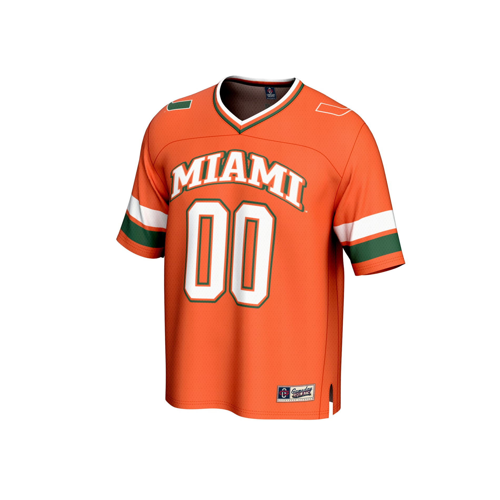 Miami Hurricanes GameDay Greats Unisex Adult Lightweight Collegiate Football NIL Pick-A-Player Fashion Jersey - Orange