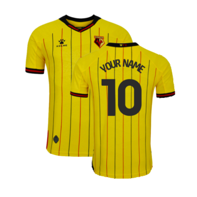 2024-2025 Watford Home Shirt (Your Name) | Licensed Product