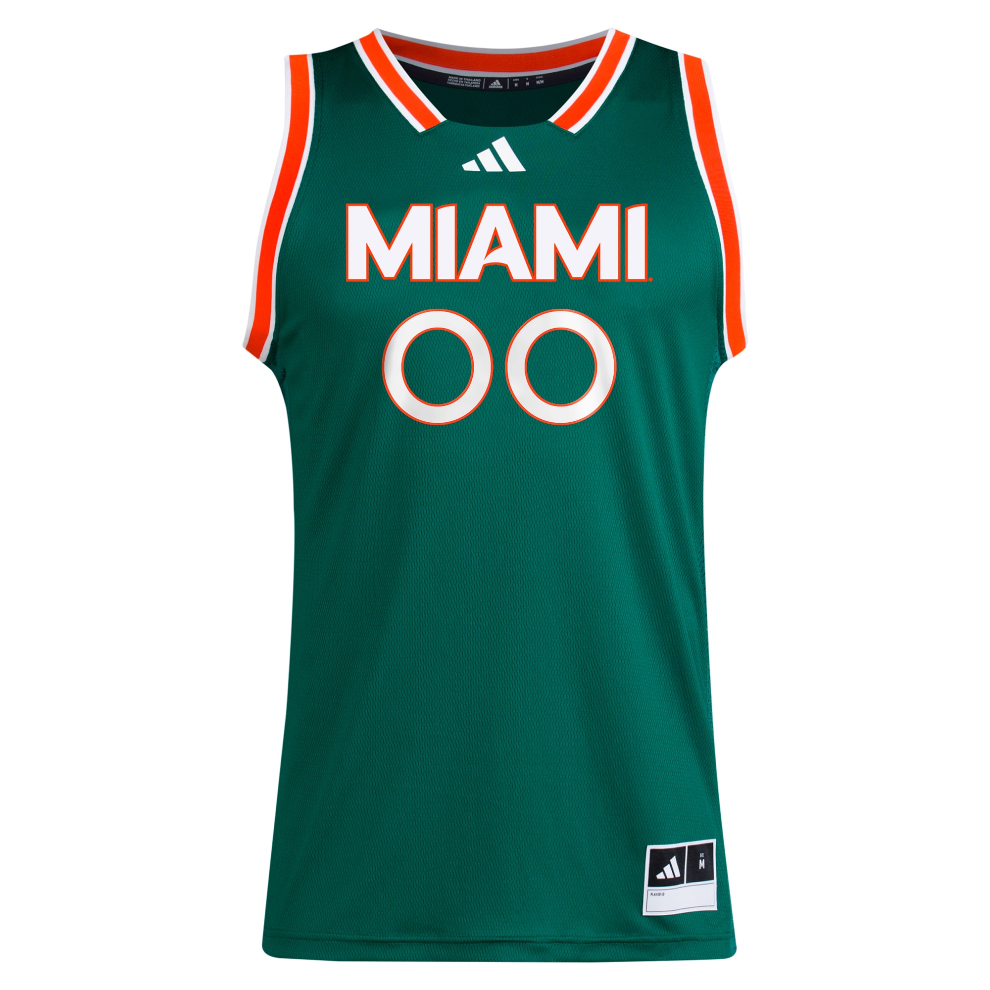 [DDG] Miami Hurricanes Unisex NIL Pick-A-Player Men's Basketball Jersey - Green