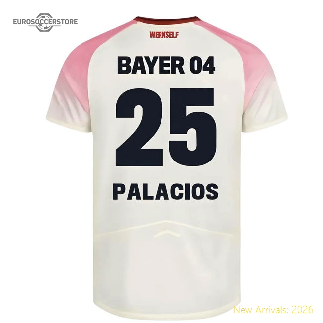 2025-2026 Leverkusen Bayer Away Kit Soccer Shirt (Kids) (Palacios 25)