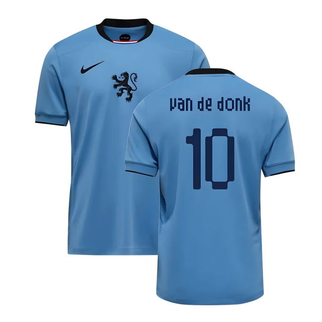 2025-2026 Netherlands Womens Team Away Shirt (Kids) (Van De Donk 10)