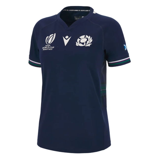 Affordable Scotland RWC 2023 Home Rugby Poly Replica Shirt (Ladies)...