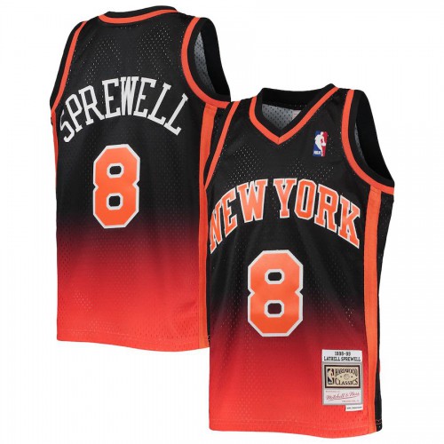 LAC Black Y. Knicks #8 NBA Jersey Basketball Jersey Game Day Wear