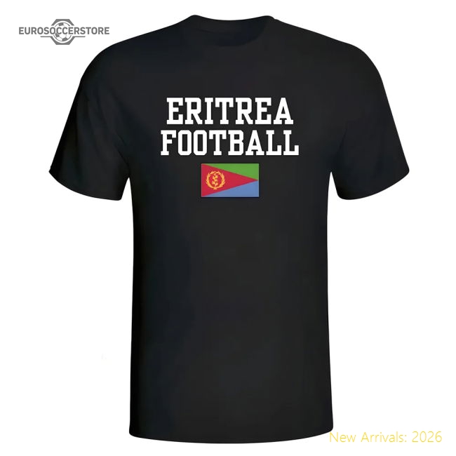 Eritrea Football T-shirt - Black - Supporter Edition - World Cup Edition
