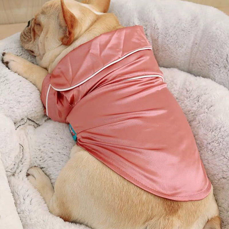 Silk Pajamas Shirt for Frenchies (WS105)