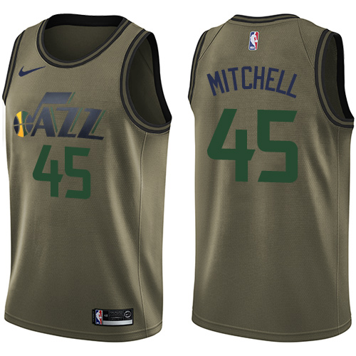 Jazz #45 Donovan Mitchell High-Quality 2024 Icon NBA Jersey - Green
