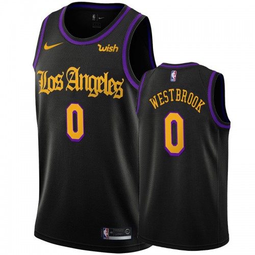 Top-Grade Lakers #0 Russell Westbrook 2020 Icon NBA Swingman Jersey
